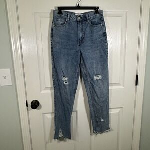 Ardene‎ Straight High Rise Jeans Light Wash Wonens 5